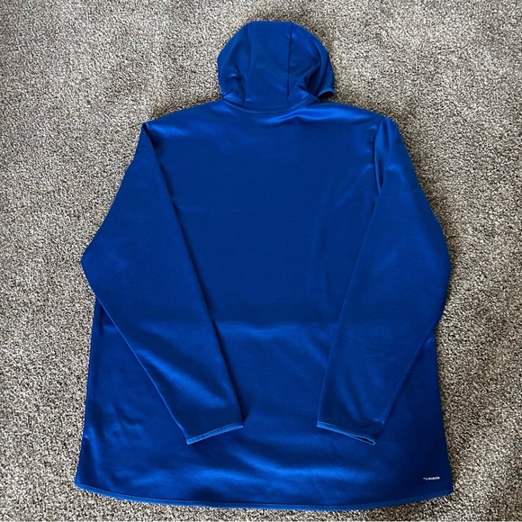 Adidas Mens 3XLT Climawarm Waffle Mesh High Neck Pullover Hoodie - Picture 2 of 16